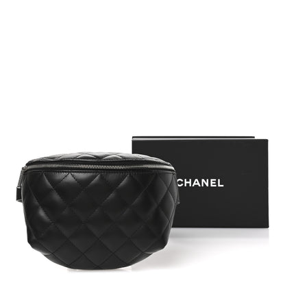 Chanel Calfskin Quilted Waist Belt Bag Black 11 of 11