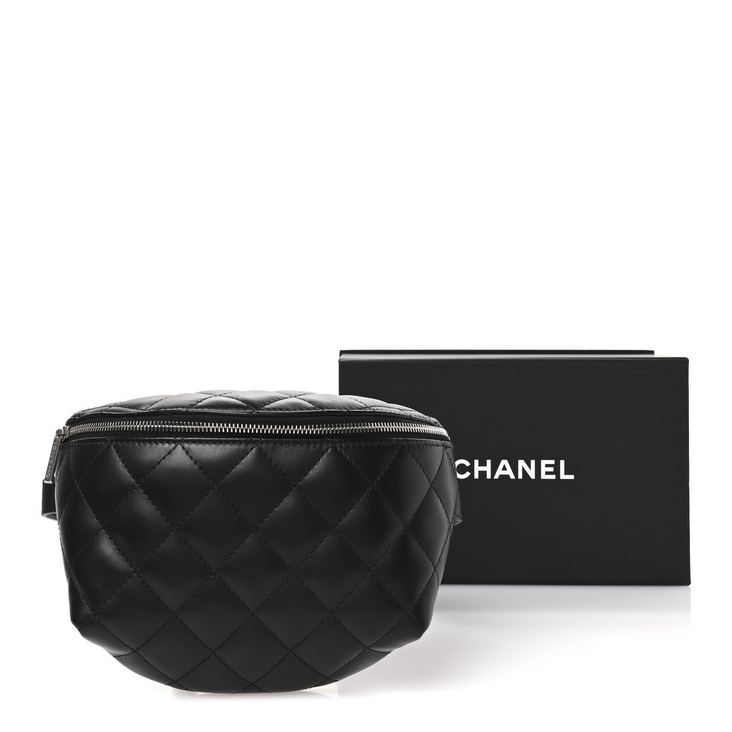 Chanel Calfskin Quilted Waist Belt Bag Black 11 of 11
