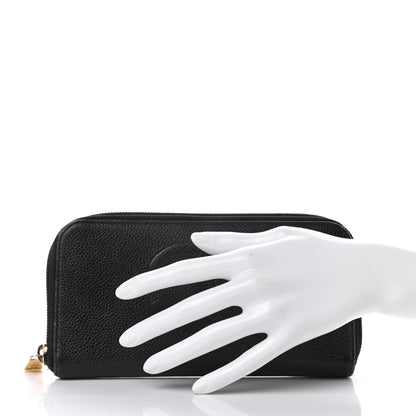 Chanel Caviar Large Timeless CC Zip Around Wallet Black 2 of 8
