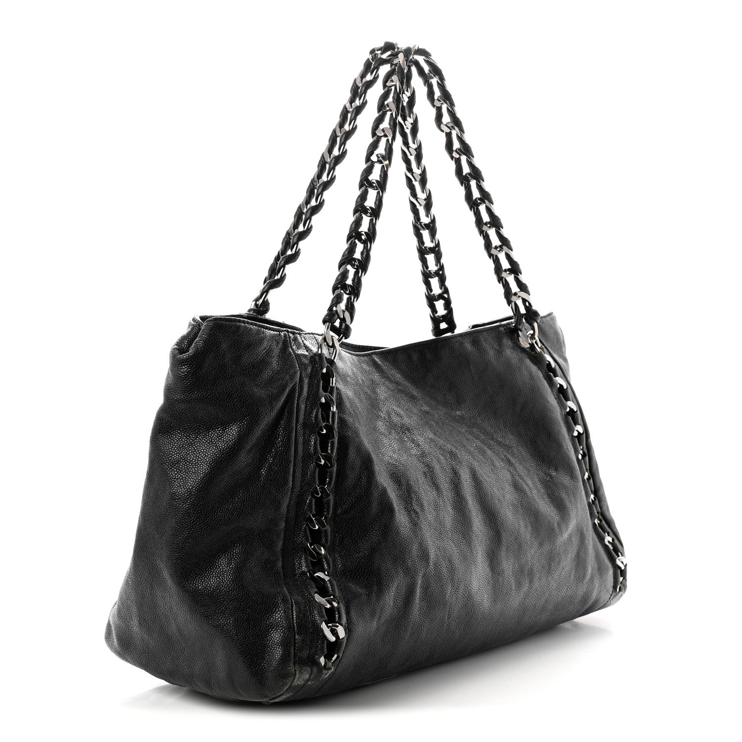 Chanel Glazed Caviar East West Modern Chain Tote Black 3 of 14