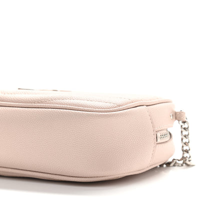 Saint Laurent Grain De Poudre Matelasse Monogram Mini Lou Camera Bag Marble Pink 10 of 12