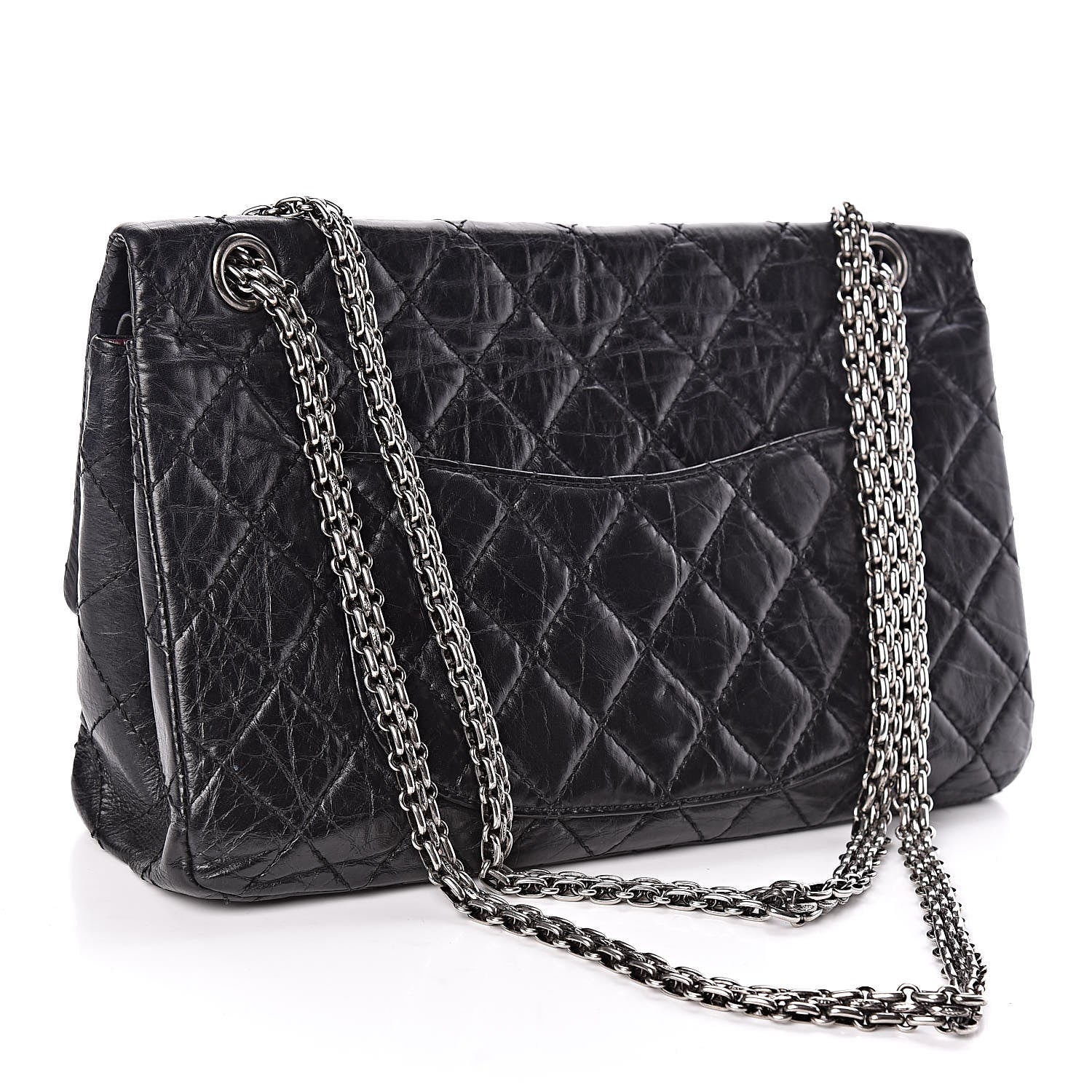 Chanel Aged Calfskin Quilted 2.55 Reissue 226 Flap Black 3 of 11