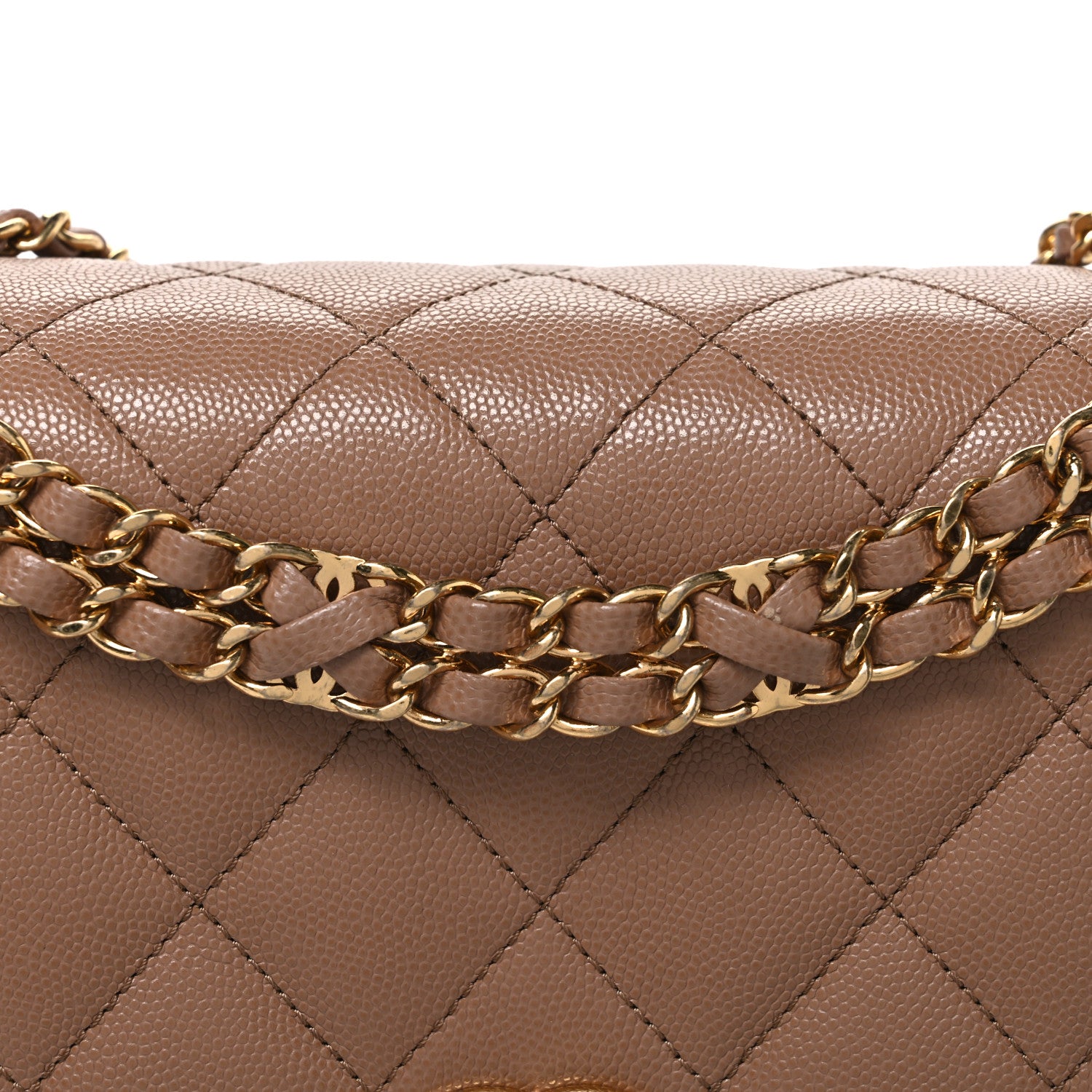 Chanel Caviar Quilted Coco First Flap Beige 7 of 10