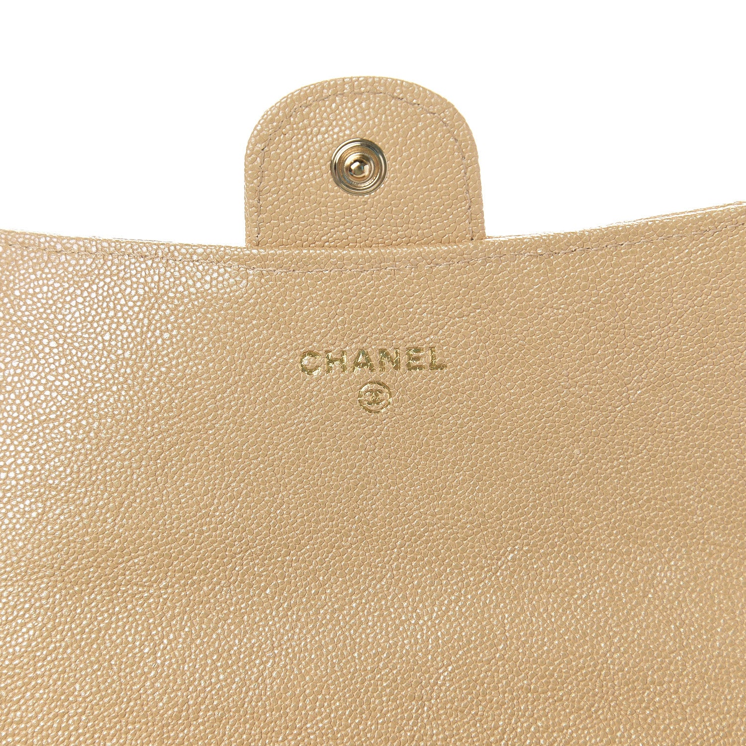 Chanel Iridescent Caviar Quilted Long Flap Wallet Beige 5 of 8