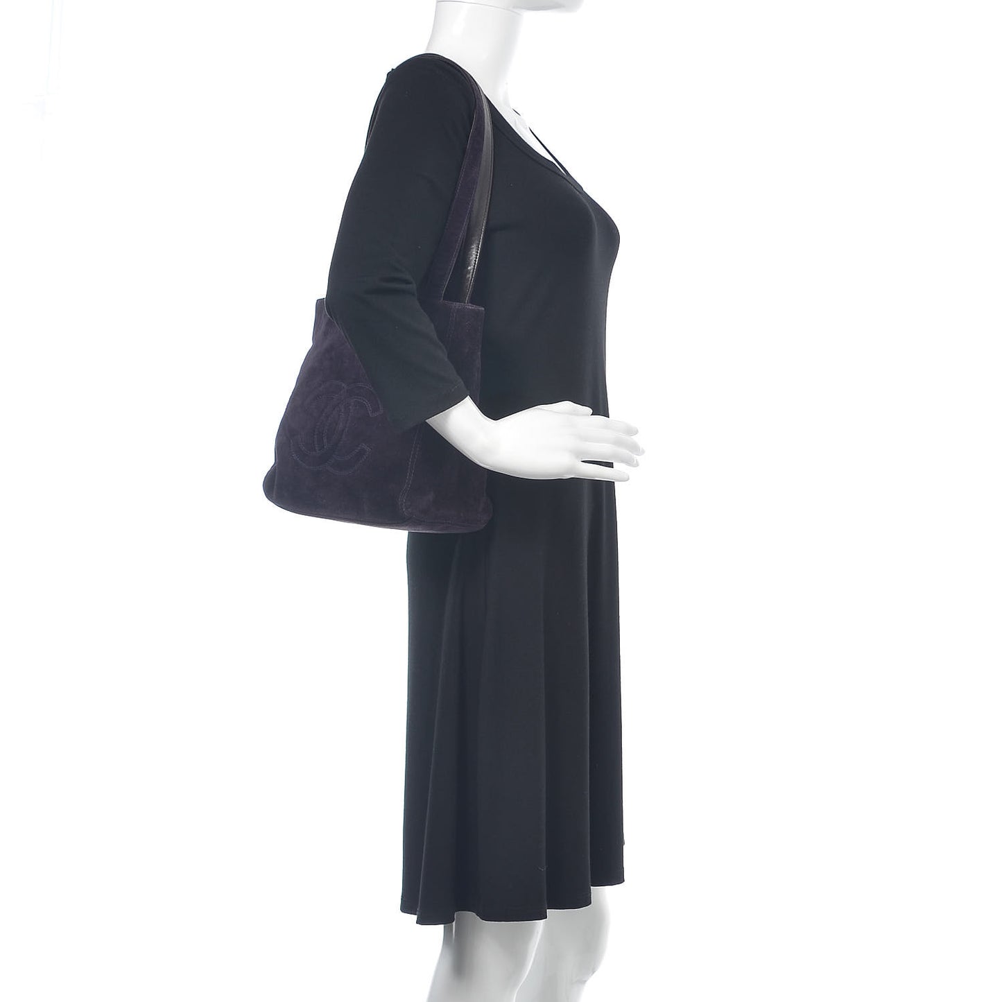 Suede CC Shoulder Bag Purple