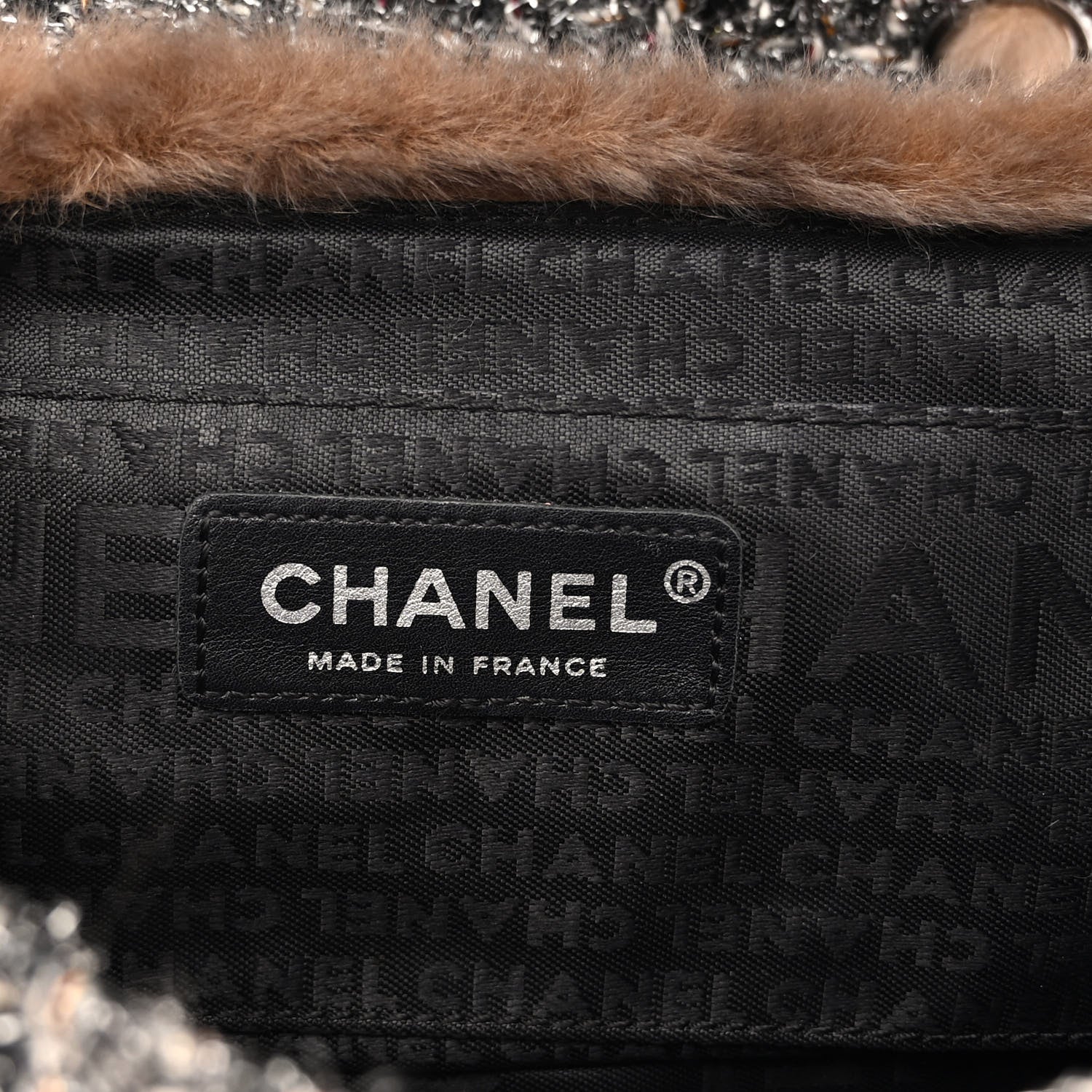 Chanel Rabbit Fur Fantasy Tweed Small Flap 6 of 9