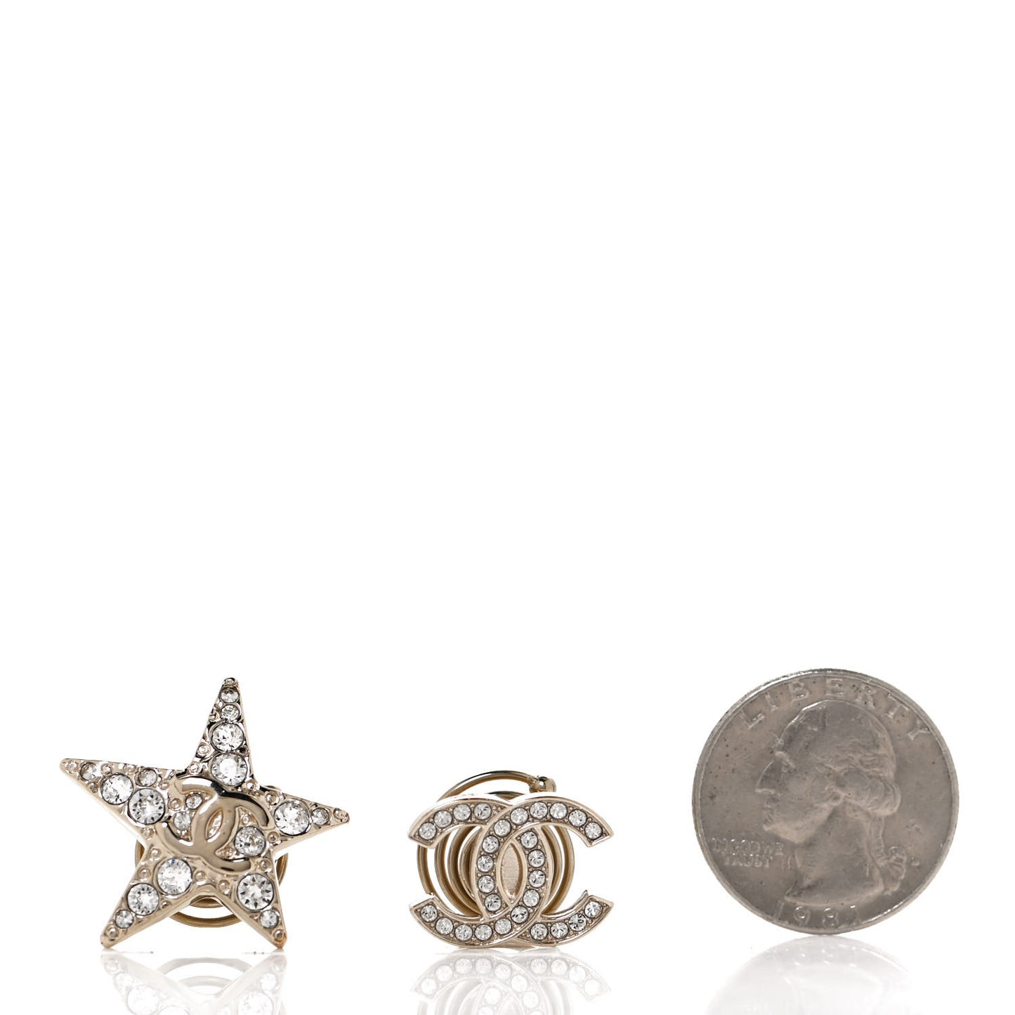 Crystal CC Star Hair Accessory Set Gold