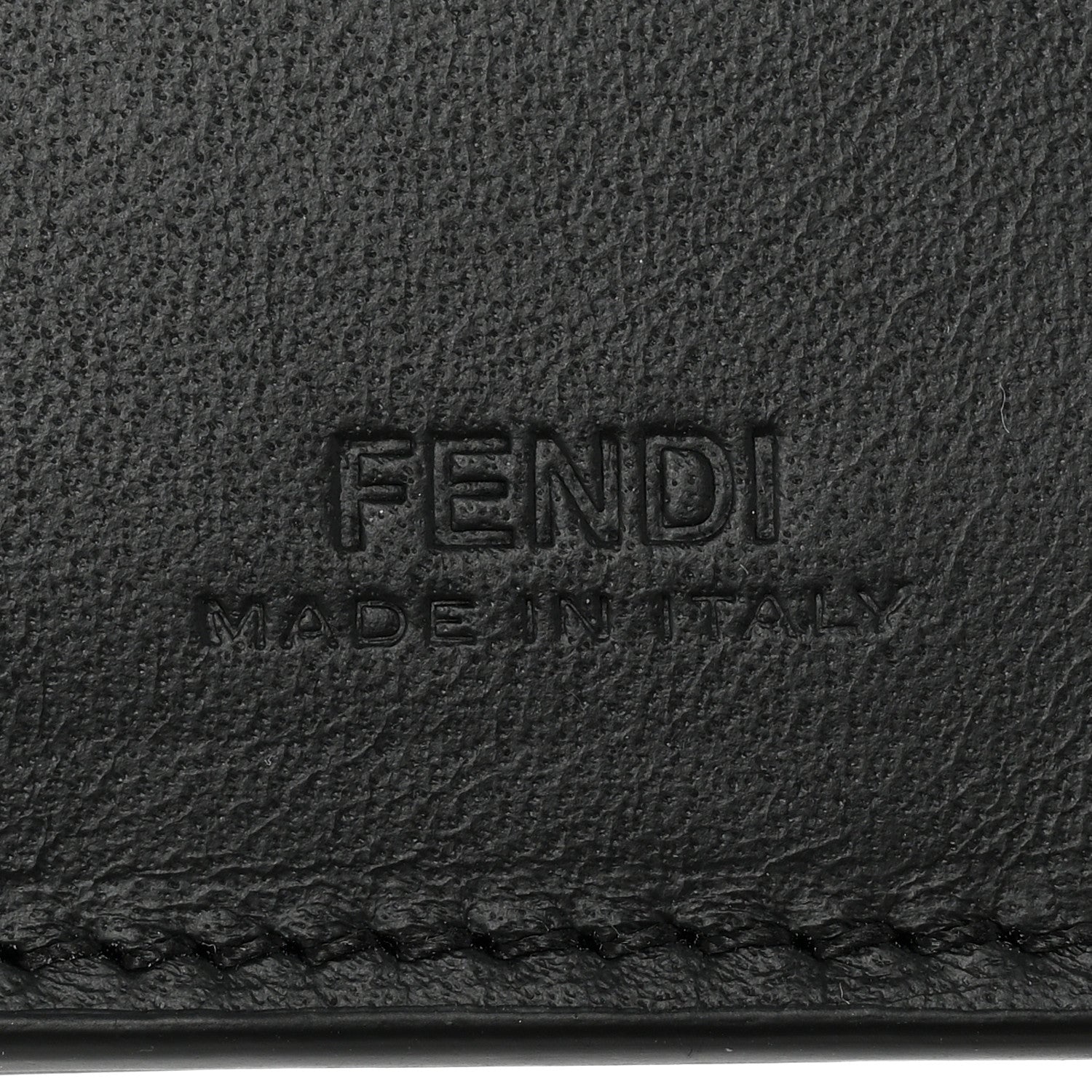 Fendi Vitello Grace Light Micro FF Embossed Flip Case Asfalto Black 6 of 7