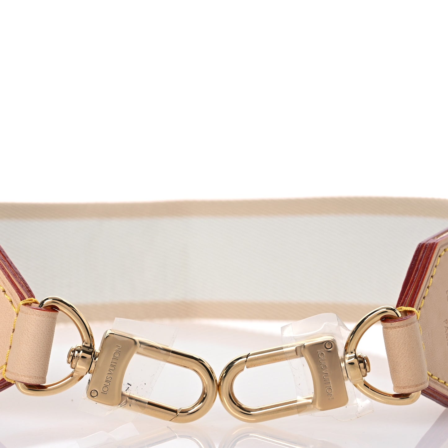 Monogram Vibe LV Shoulder Strap Beige White