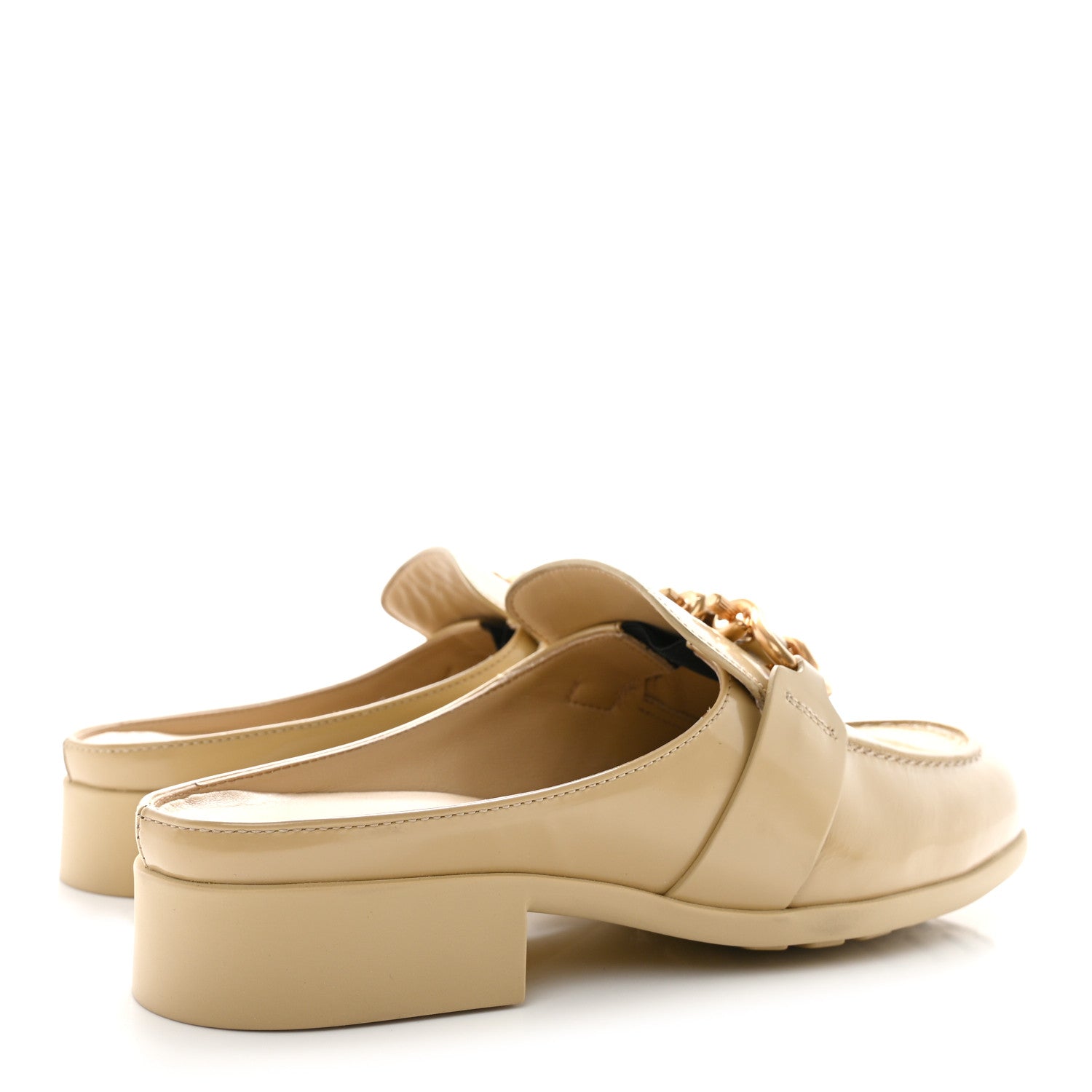 Bottega Veneta Soft Vinyl Calfskin Monsieur Loafers 38 Cane Sugar 4 of 9