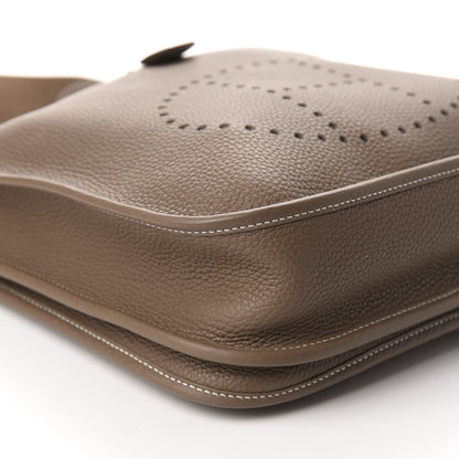 Hermes Taurillon Clemence Evelyne III PM Etoupe 6 of 10