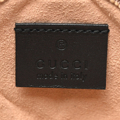 Gucci Calfskin Matelasse GG Marmont Round Coin Purse Black 6 of 7