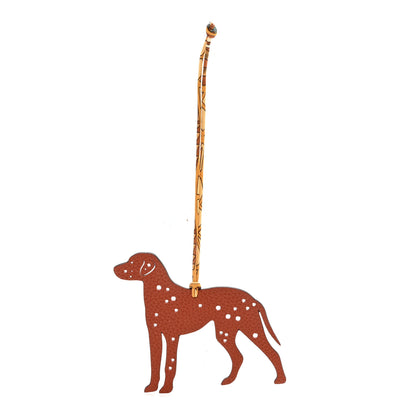 Hermes Togo Epsom Petit H Dalmatian Dog Bag Charm 1 of 3