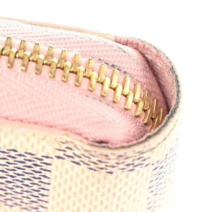 Louis Vuitton Damier Azur Zippy Wallet Rose Ballerine 8 of 9