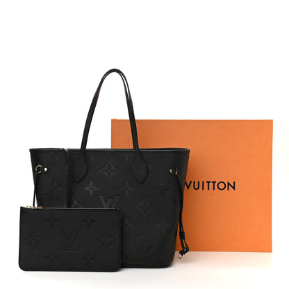 Louis Vuitton Empreinte Monogram Giant Neverfull MM Black 12 of 12