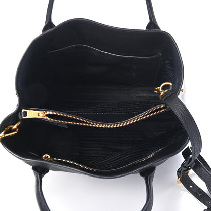 Prada Vitello Daino Tote Black 4 of 4