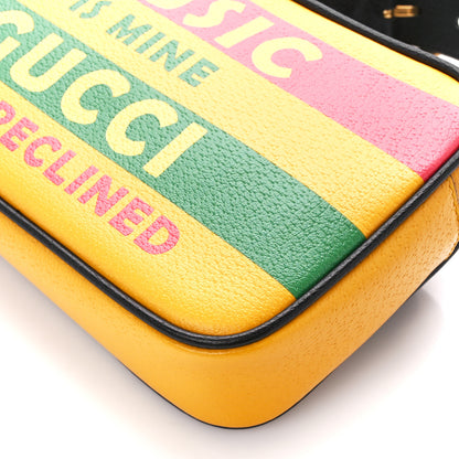 Gucci Textured Dollar Calfskin Music is Mine Belt Bag 90 36 Crop Multicolor Black 11 of 11