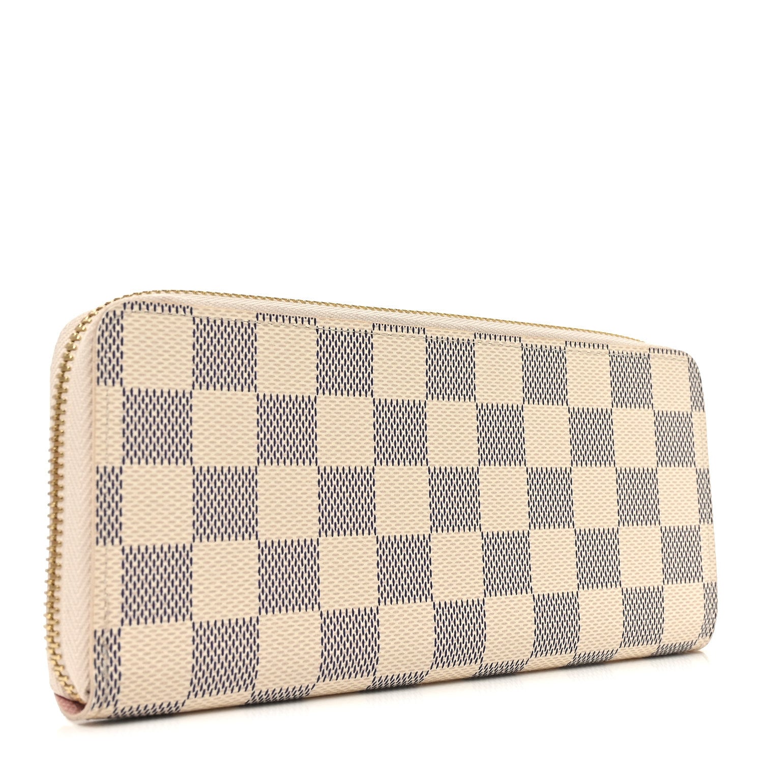 Louis Vuitton Damier Azur Clemence Wallet Rose Ballerine 3 of 7