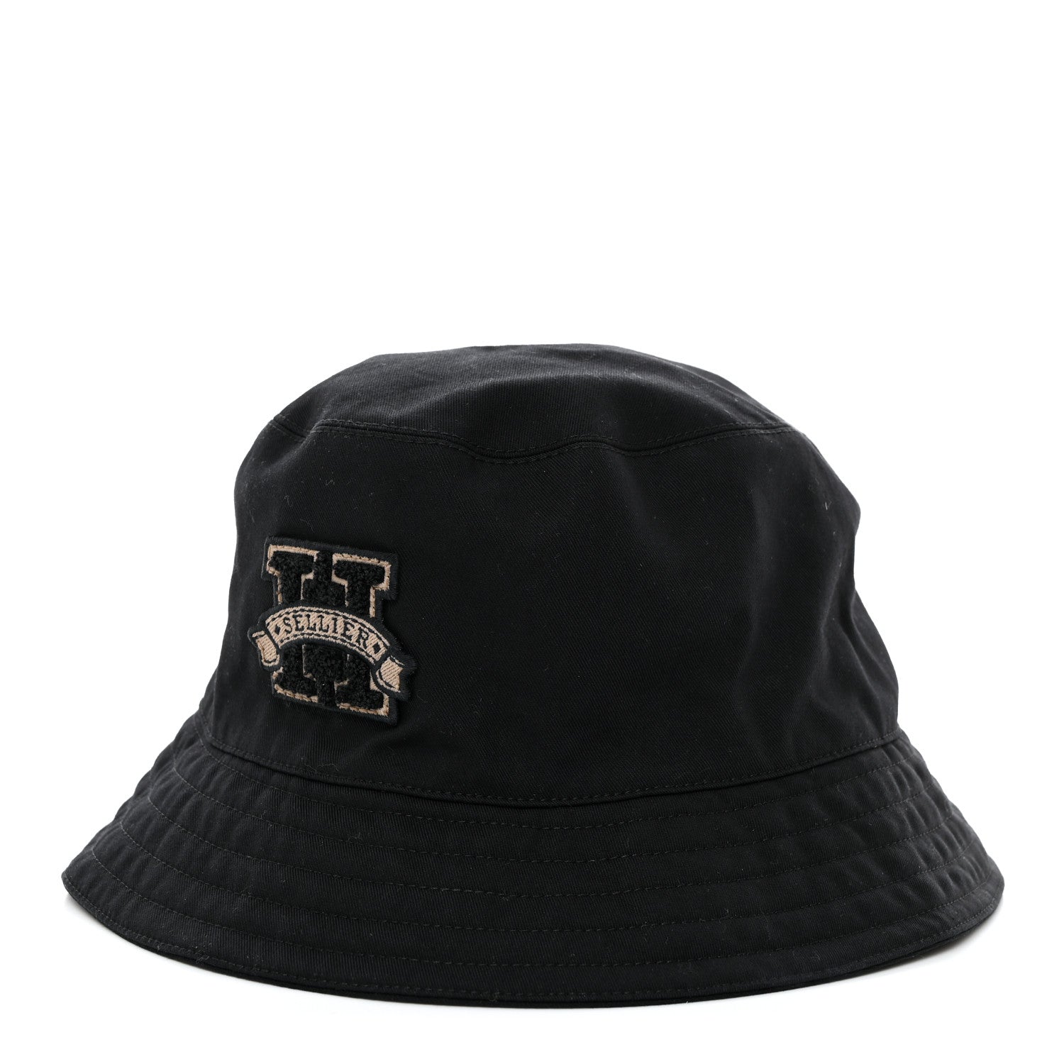 Hermes Cotton Harper H Sellier Bucket Hat 58 Black 1 of 8