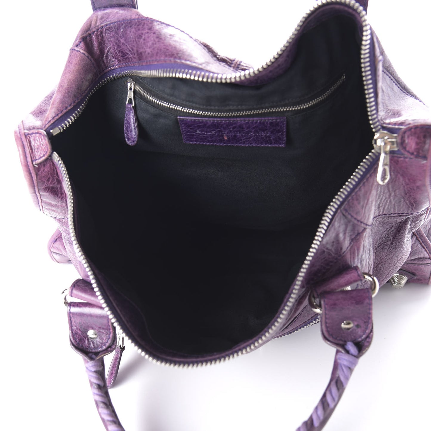 Agneau Giant 21 Silver Hardware Work Raisin