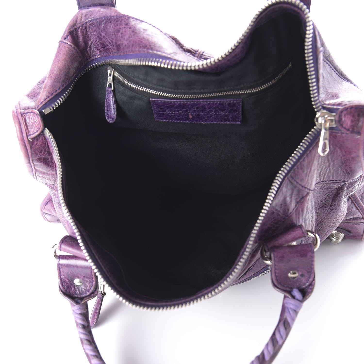 Balenciaga Agneau Giant 21 Silver Hardware Work Raisin 5 of 13