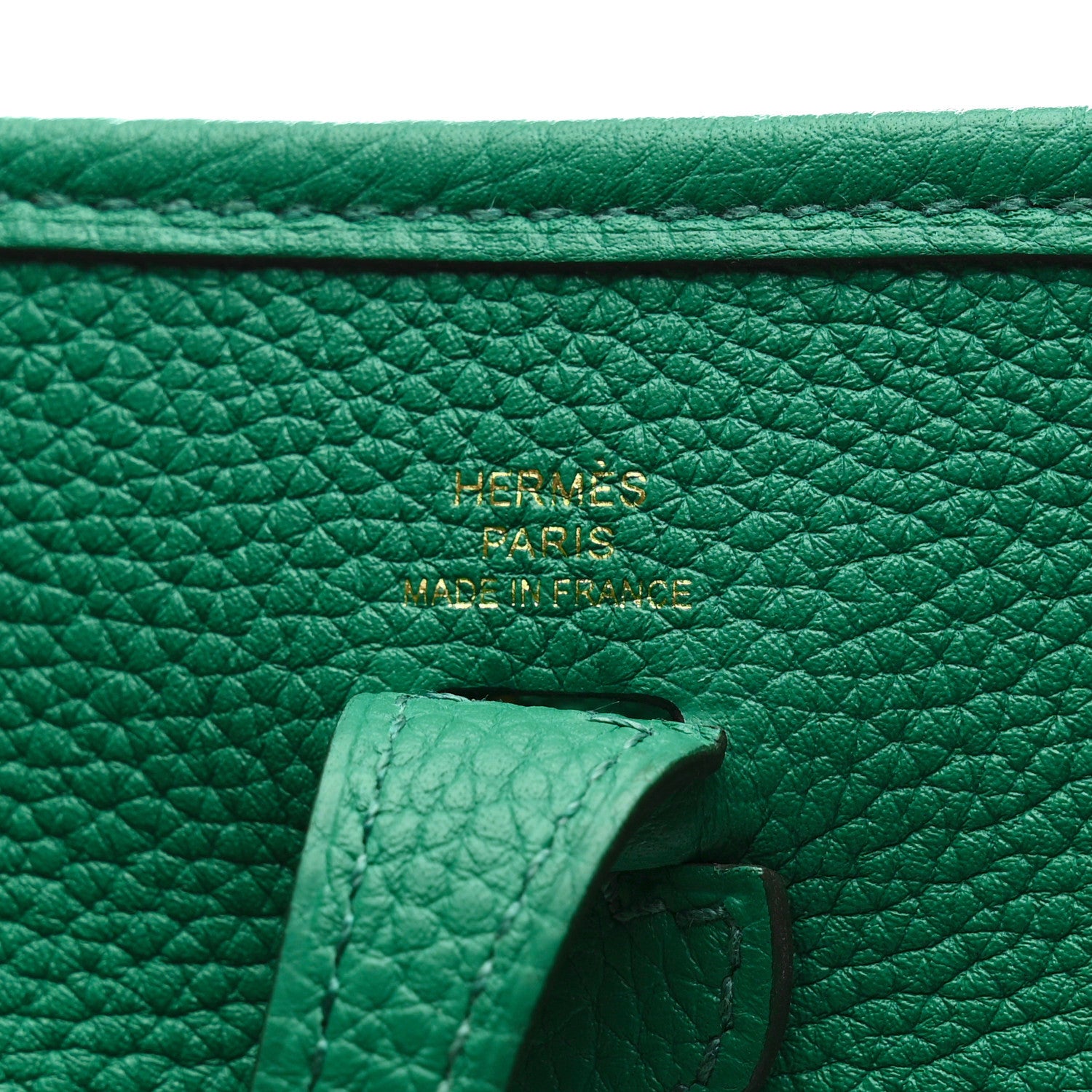 Hermes Taurillon Clemence Evelyne TPM Vert Vertigo 6 of 10