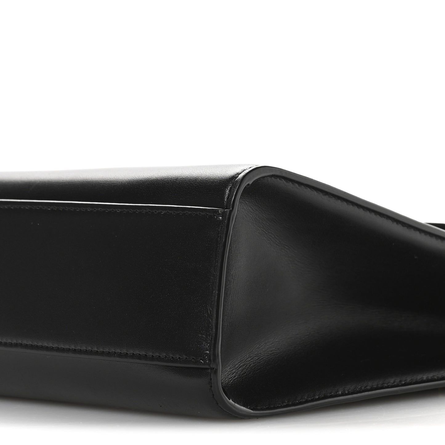 Smooth Calfskin Manhattan Shoulder Bag Black