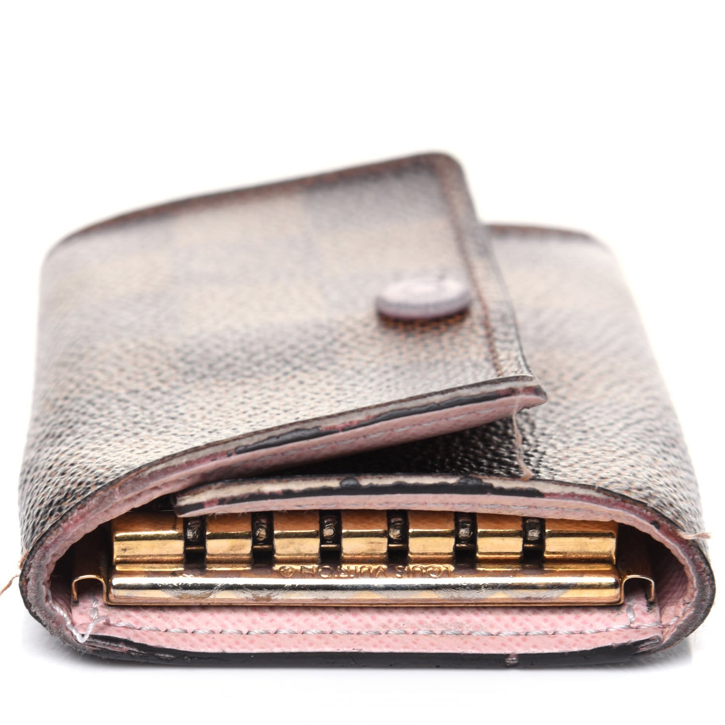 Damier Ebene Multicles 6 Key Holder Rose Ballerine