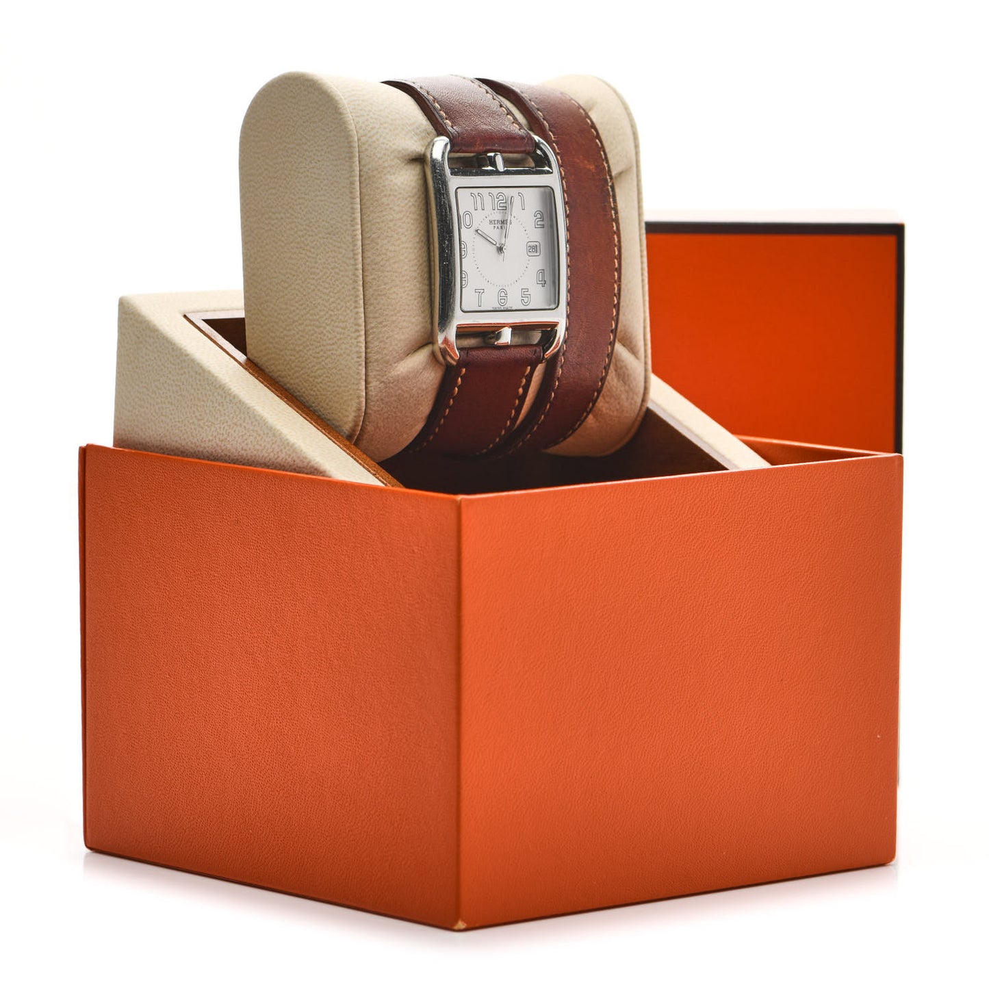 Stainless Steel Barenia 29mm Cape Cod Double Tour Quartz Watch Fauve