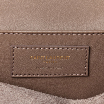 Saint Laurent Smooth Calfskin Small Monogram Cabas Taupe 7 of 15