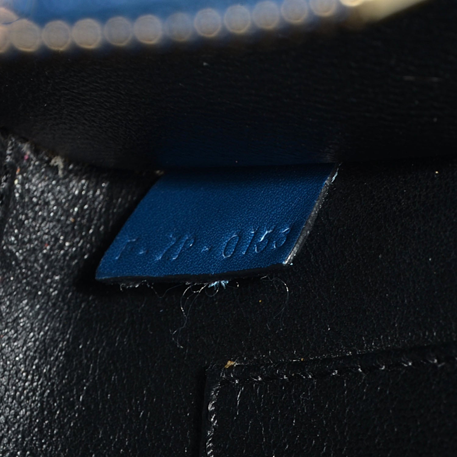Celine Smooth Calfskin Nano Luggage Ocean Blue Black 7 of 9