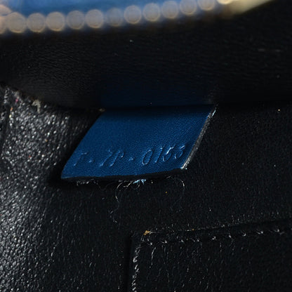 Celine Smooth Calfskin Nano Luggage Ocean Blue Black 7 of 9