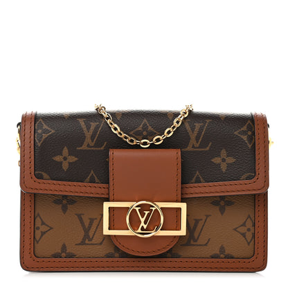 Louis Vuitton Reverse Monogram Dauphine Chain Wallet 1 of 11