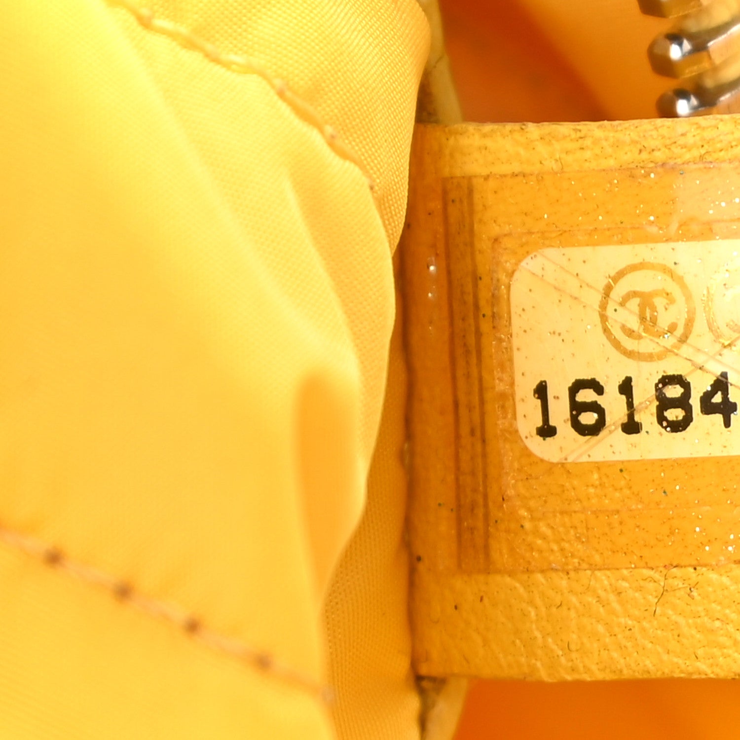 Chanel Nylon Vertical Quilted Jumbo Flap Yellow 8 of 16