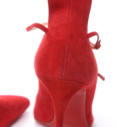 Christian Louboutin Suede Toerless Muse 100 Triple Strap Pumps 41.5 Oeillet 9 of 12