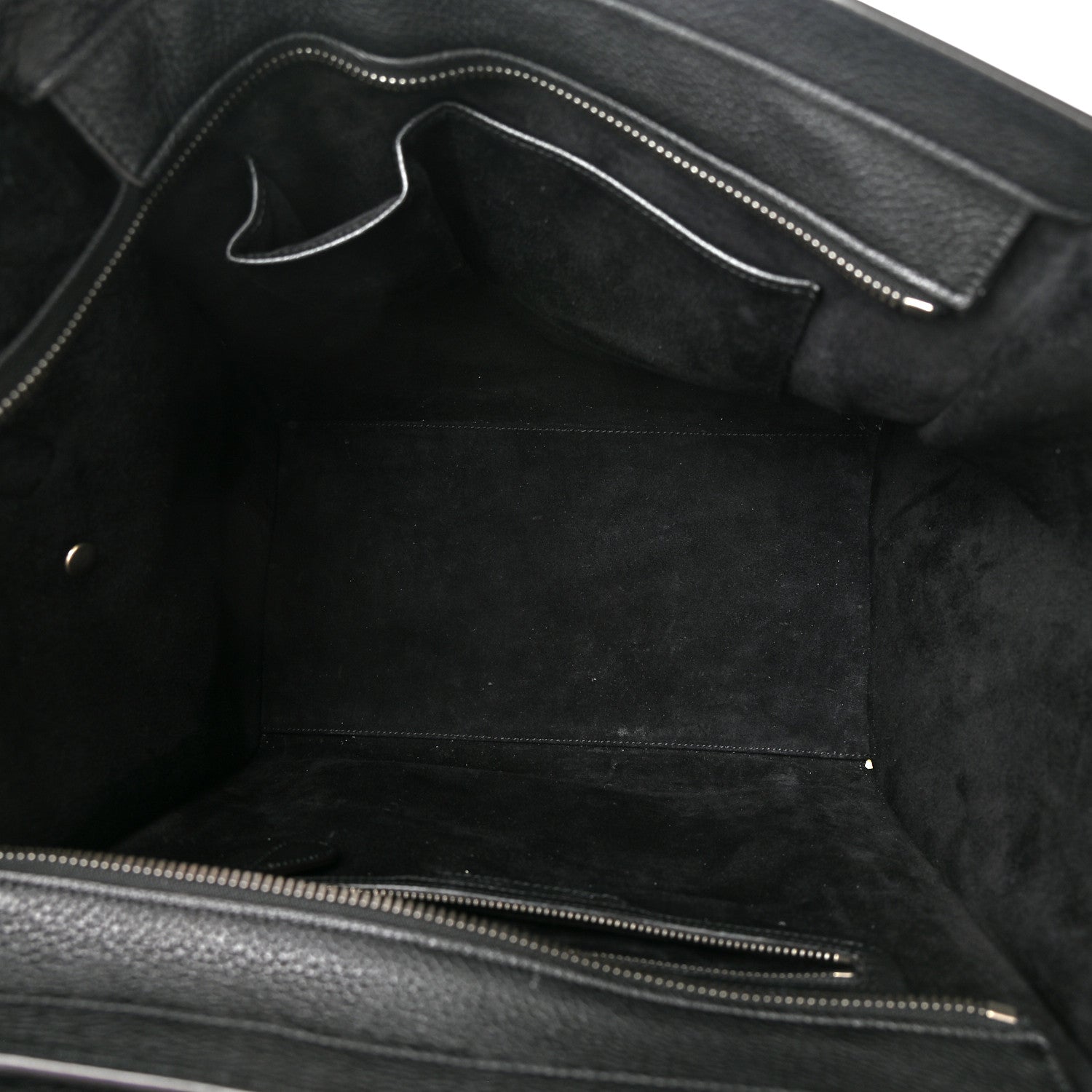 Celine Drummed Calfskin Mini Luggage Black 5 of 18