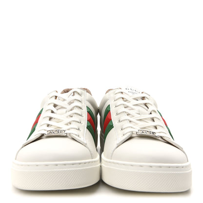 Gucci Ultralight Plume Calfskin Rubber Web Mens New Ace Sneakers 9 Green White Red 3 of 9