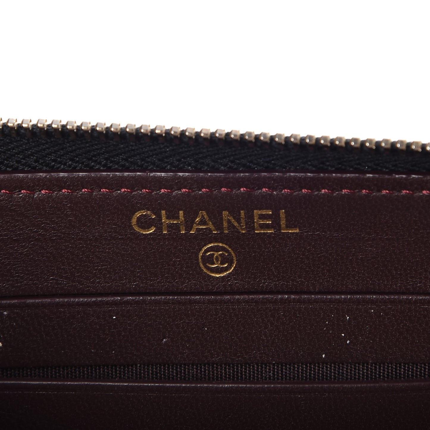 Lambskin Quilted Small Trendy CC Zip Around Wallet Black