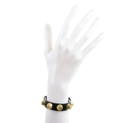 Balenciaga Agneau Giant Gold M Bracelet Black 2 of 5