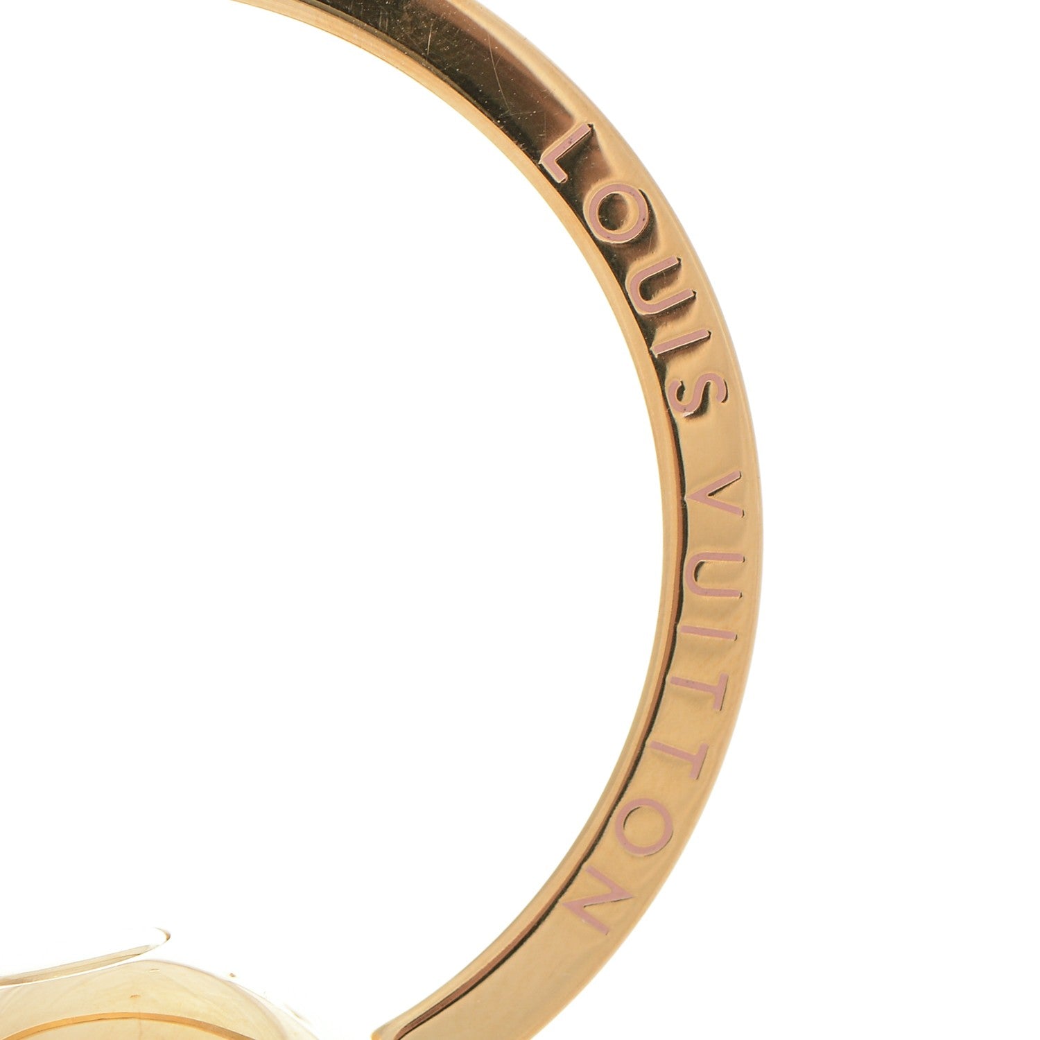 Louis Vuitton Sphere Key Ring Gold Rose Ballerine 3 of 4