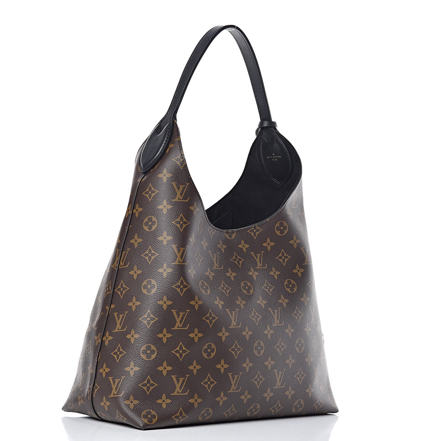 Monogram Flower Hobo Black