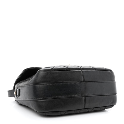 Chanel Lambskin Quilted Messenger Bag Black 4 of 15