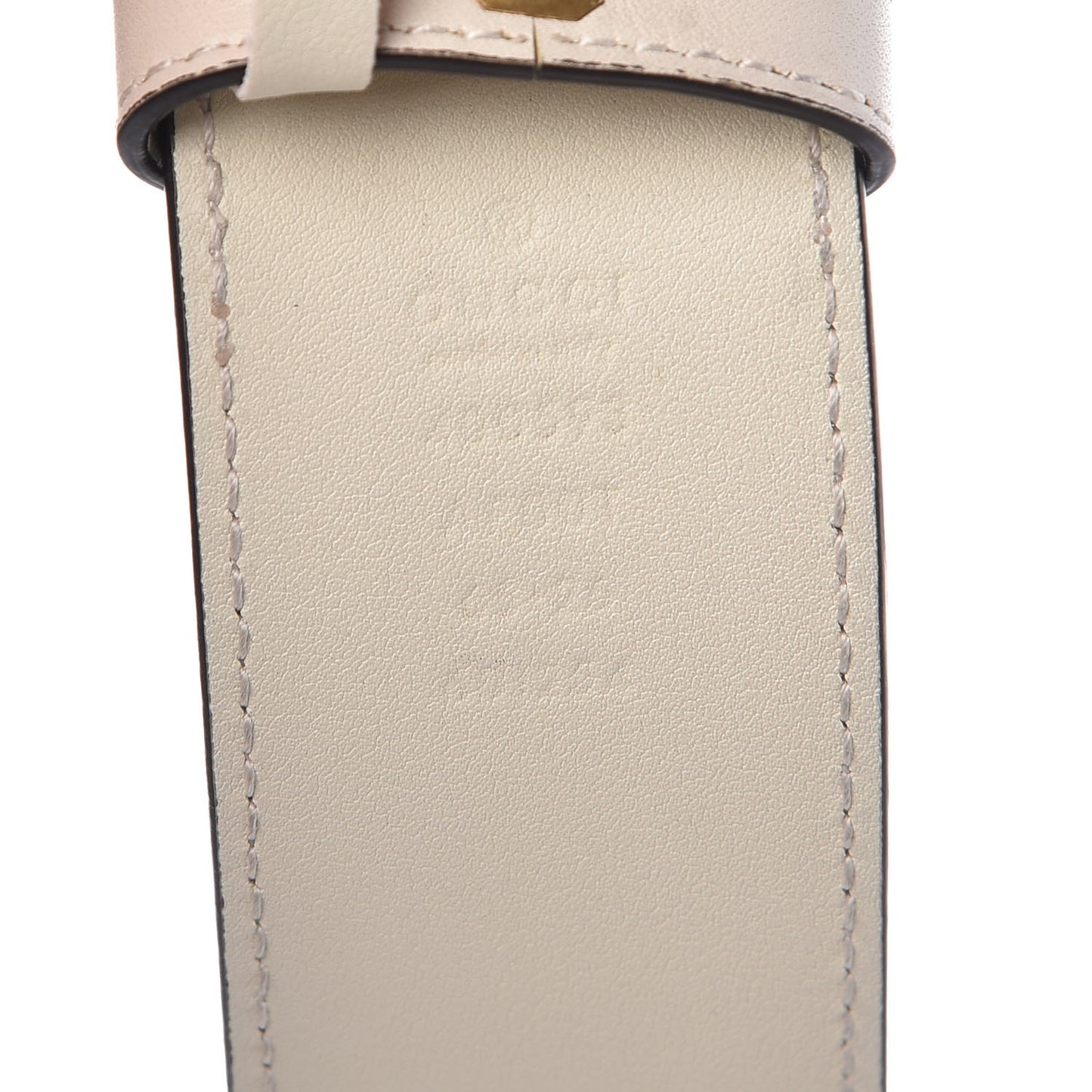 Calfskin Double G 40mm Belt 65 26 Mystic White