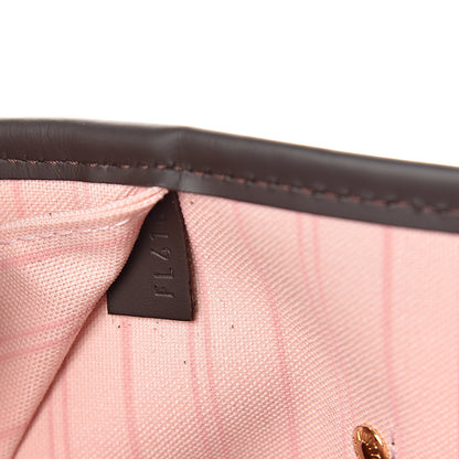 Louis Vuitton Damier Ebene Neo Neverfull MM Rose Ballerine 6 of 9