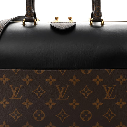Louis Vuitton Calfskin Monogram Speedy Doctor 25 Black 7 of 14