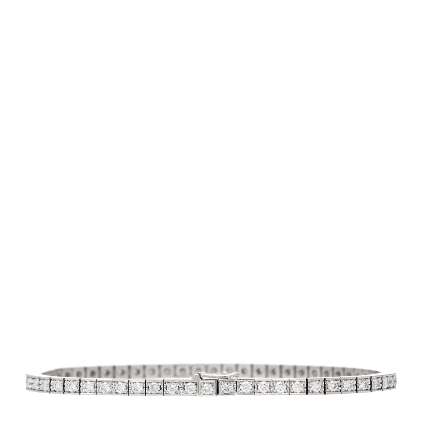 18K White Gold Diamond Lanieres Bracelet 16