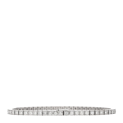 Cartier 18K White Gold Diamond Lanieres Bracelet 16 2 of 4
