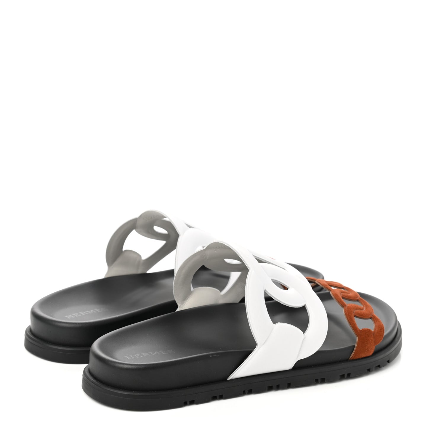Suede Goatskin Nappa Extra Sandals 37.5 White Gold