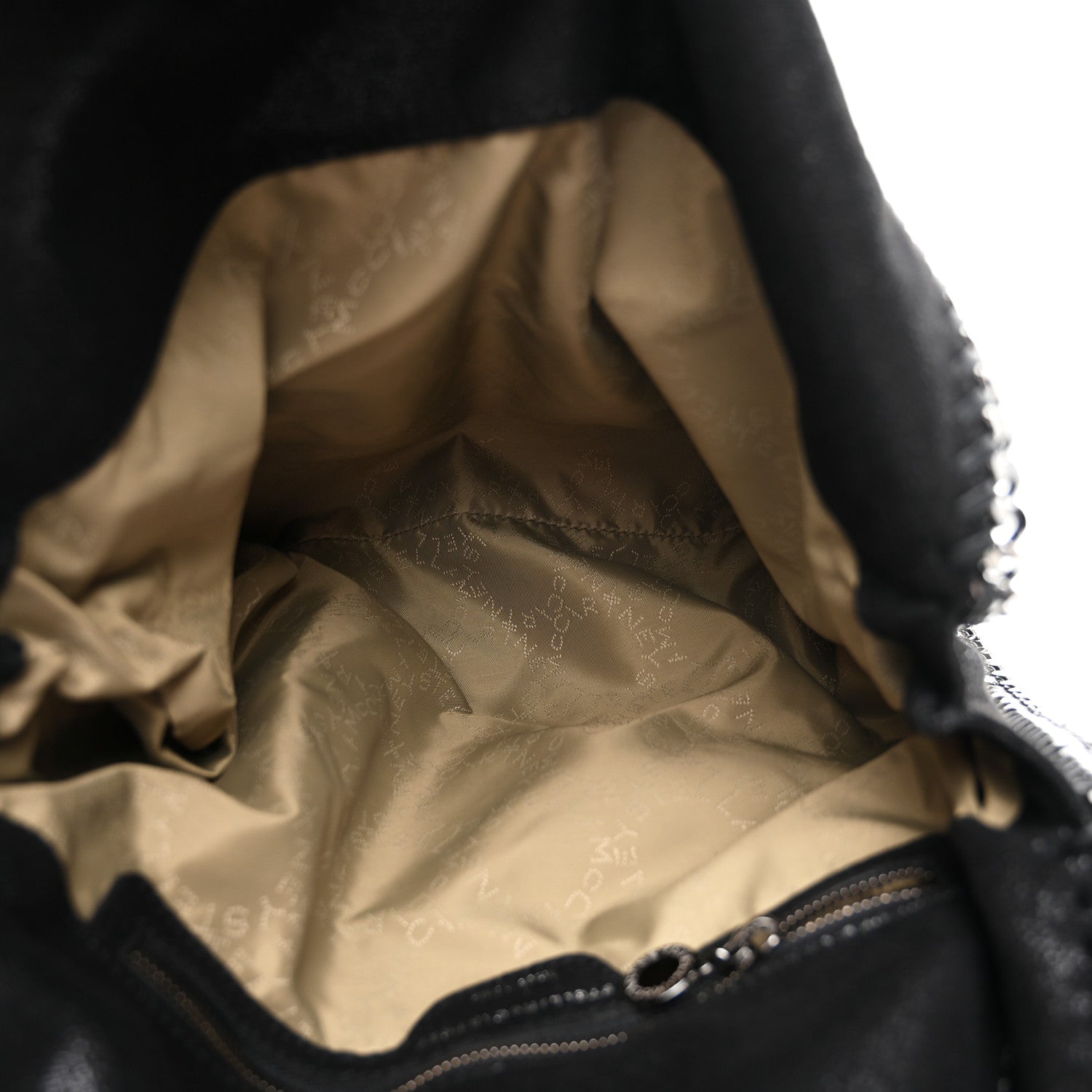Stella McCartney Shaggy Deer Falabella Fold Over Tote Black 5 of 9