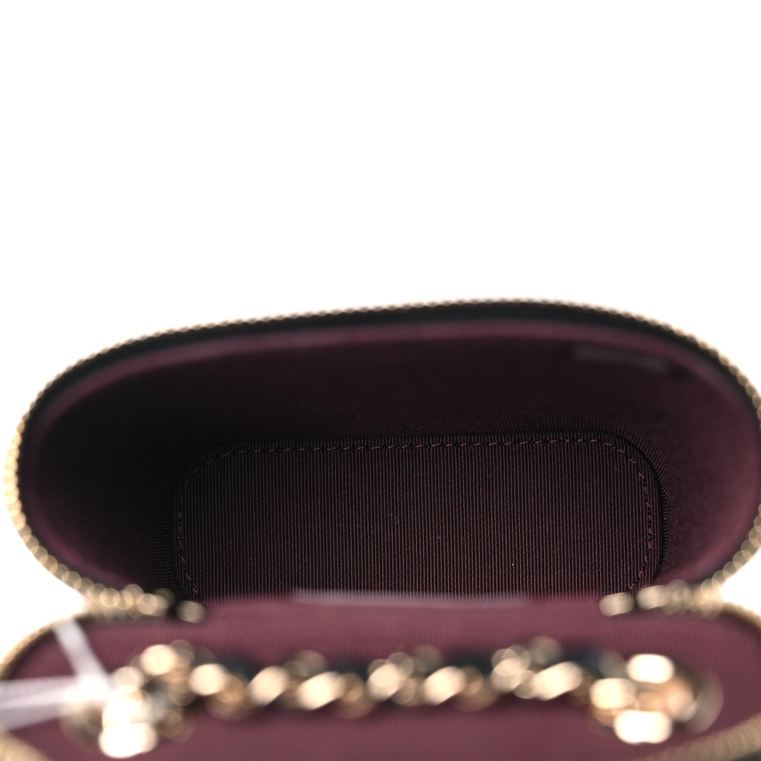 Chanel Caviar Quilted Small Vertical Coco Beauty Vanity Case With Chain Black 5 of 9